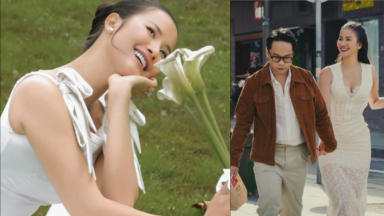 Á hậu Hương Ly tung bộ ảnh cưới đẹp như mơ, lần đầu lộ rõ mặt chồng doanh nhân