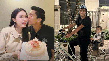 Đoàn Văn Hậu đón hội cầu thủ đến mừng sinh nhật vợ tại biệt thự chục tỷ mới tậu