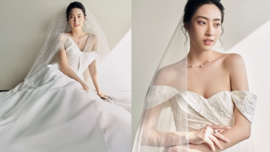 Lương Thùy Linh làm cô dâu, vẻ đẹp không thể rời mắt