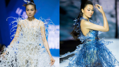 Thanh Hằng tiết lộ cách catwalk với váy nặng 50kg, truyền cảm hứng cho thí sinh Next Top Model 2025