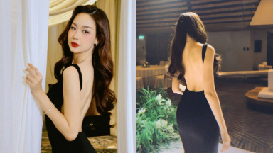 Võng eo triệu người mê của Hoa hậu Bảo Ngọc ở hậu trường tiệc đám cưới Á hậu Quỳnh Châu gây bão MXH