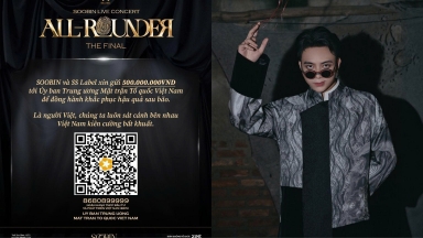 SOOBIN và SS Label ủng hộ 500 triệu đồng hỗ trợ đồng bào bị thiên tai trước thềm SOOBIN Live Concert: All-Rounder The Final.