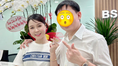 Sam chuẩn bị sinh con đầu lòng nhờ phương pháp IVF, thường xuyên thân thiết với một người đàn ông giống Ngọc Trinh?