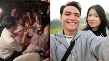 Màn cầu hôn bất ngờ của cặp đôi Việt tại concert của Taylor Swift, tưởng ai hóa ra người quen