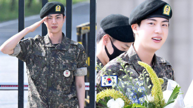 Jin (BTS) chính thức xuất ngũ