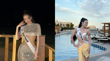 Á hậu Bùi Khánh Linh khoe hình thể cuốn hút trong phần thi áo tắm tại Miss Intercontinental 2024