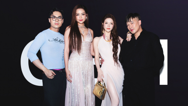 'Phú bà' Lý Nhã Kỳ đeo set kim cương 2 tỷ đồng đi xem show thời trang