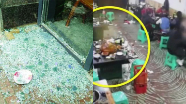 Cận cảnh gia đình đang ăn lẩu ở nhà hàng thì bếp bất ngờ phát nổ, cảnh báo nguy cơ tiềm ẩn