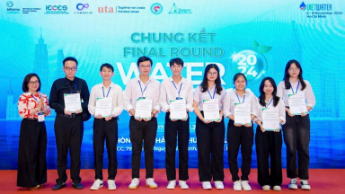 Thiết bị lọc nước cho người vùng lũ của sinh viên HUTECH được vinh danh tại Water Hackathon 2024