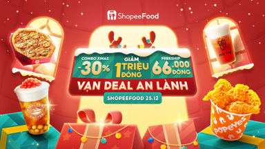 ‘Dresscode’ Giáng sinh đẹp mê của 5 thương hiệu F&B trên ShopeeFood