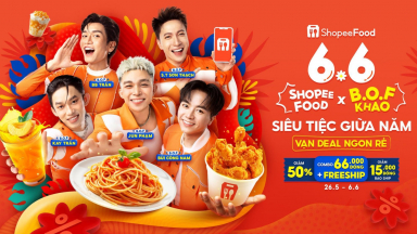 Tháng 6 rực nắng ngập tràn deal “rực lửa” tại Siêu tiệc giữa năm của ShopeeFood