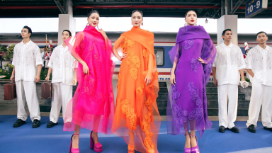 Minh Tú, Lan Khuê, Hương Ly: Cùng làm vedette, catwalk cùng nhau trong show VUNGOC&SON