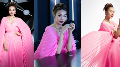 Thanh Hằng đeo trang sức 9,5 tỷ đồng đi chấm chung kết Miss Universe Vietnam 2024