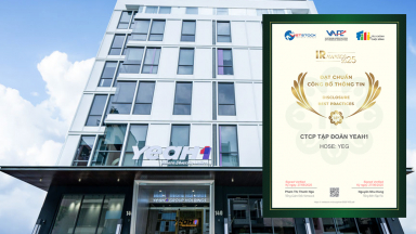 YeaH1 đạt danh hiệu “Doanh nghiệp đạt Chuẩn Công bố thông tin năm 2025” do IR Awards bình chọn