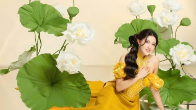 Miss Asia USA America - Michelle Hồ: Tôi xúc động khi được mặc áo dài