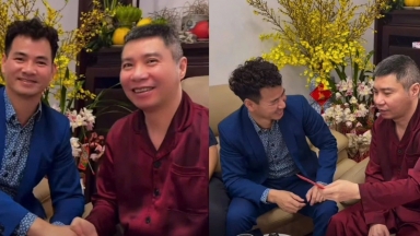 Xúc động khoảnh khắc NSND Xuân Bắc đến thăm NSND Công Lý ngày đầu năm