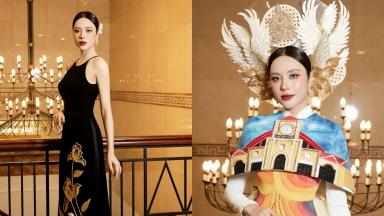 Hoa hậu Tô Diệp Hà thăng hạng nhan sắc, trình diễn ấn tượng tái hiện ký ức về Sài Gòn