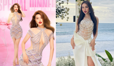 Cuộc hội ngộ của 2 nhan sắc Việt Nam tại Miss Grand International 2022 - Hoa hậu Thuỳ Tiên và Hoa hậu Thiên Ân