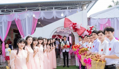 Chàng trai miền Tây mang 6 giỏ trái cây đi hỏi vợ 'gây sốt' mạng xã hội