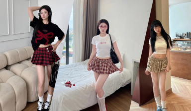 4 công thức phối đồ trẻ trung, nữ tính từ chân váy kẻ ca rô