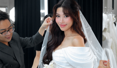 Chiếc váy “2 trong 1” được Chế Nguyễn Quỳnh Châu chọn cho đêm tiệc cưới có gì đặc biệt?