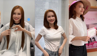 Nhã Phương gây tranh cãi khi chia sẻ khoảnh khắc hiến tóc