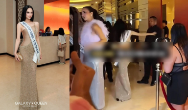 Khoảnh khắc thót tim của Hương Giang tại Miss Universe 2025