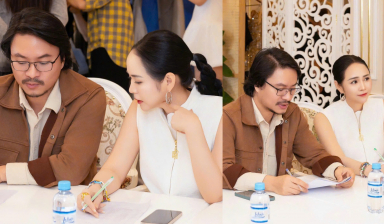 Đạo diễn Hoàng Nhật Nam cùng NTK Thanh Hương Bùi fitting cho Vietnam Beauty Fashion Fest