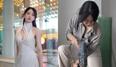 Lê Bống bị cộng đồng mạng phẫn nộ khi mang giày cao gót, áo hở nút thiết kế nhà