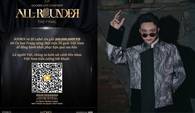 SOOBIN và SS Label ủng hộ 500 triệu đồng hỗ trợ đồng bào bị thiên tai trước thềm SOOBIN Live Concert: All-Rounder The Final.