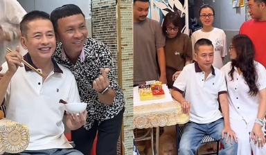 Nghệ sĩ Tấn Beo xúc động trong tiệc mừng thọ 60 tuổi, đón tin vui lên chức ông nội