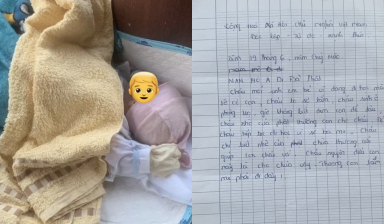 Người mẹ trẻ bỏ con mới sinh lại trước chùa kèm bức thư: 'Cháu sợ lắm, sinh con nhưng không biết để đâu'