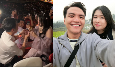 Màn cầu hôn bất ngờ của cặp đôi Việt tại concert của Taylor Swift, tưởng ai hóa ra người quen