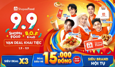 Nạp năng lượng cho năm học mới cùng loạt deal ShopeeFood 9.9