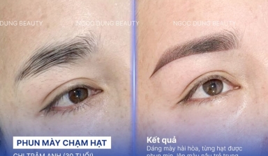 Phun mày chạm hạt vi điểm: Xu hướng chân mày tự nhiên 2025