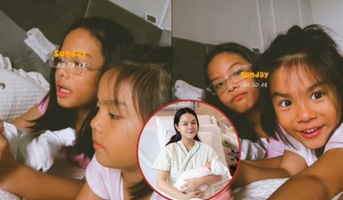 Phạm Quỳnh Anh hạnh phúc khoe khoảnh khắc 2 con gái vây quanh nhóc tì mới sinh, 'giật mình' khi nghe con đòi thêm em
