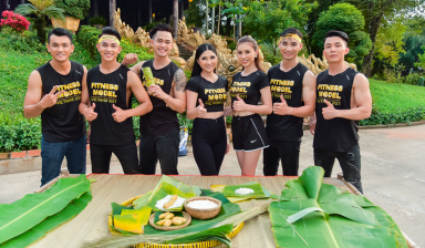 Thí sinh Vietnam Fitness Model 2021 cuồn cuộn cơ bắp… gói bánh Tét
