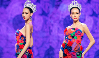 Hoa Hậu Bảo Ngọc làm vedette show thời trang chào Xuân 2023