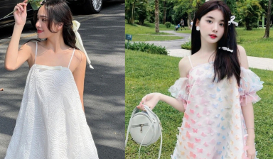Vẻ đẹp ngọt ngào không thể chối từ của đầm babydoll hai dây
