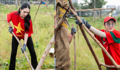 Hương Giang, Huỳnh Lập rủ nhau đi trồng cây sáng cuối tuần