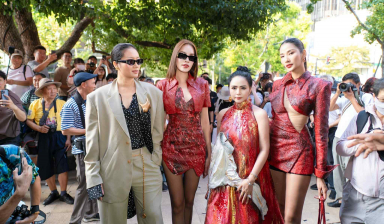 Hoàng Thuỳ, Lê Hoàng Phương cùng NTK Thanh Hương Bùi thu hút ống kính truyền thông quốc tế tại SFW SS26