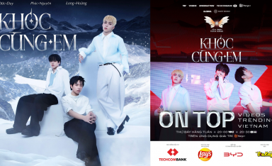 “Khóc cùng em” của bộ ba Tân Binh Toàn Năng dẫn đầu thảo luận 24 giờ, thẳng tiến Top trending Videos Việt Nam