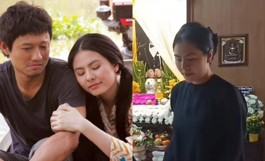 Vân Trang đến cúng cơm cho nghệ sĩ Quý Bình, khán giả nghẹn ngào nhớ lại hình ảnh chàng Niễng