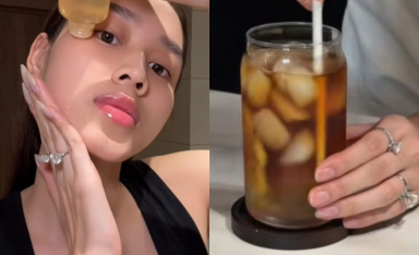 Đỗ Hà thu hút sự chú ý với 2 chiếc nhẫn kim cương trên tay trái