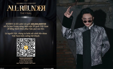 SOOBIN và SS Label ủng hộ 500 triệu đồng hỗ trợ đồng bào bị thiên tai trước thềm SOOBIN Live Concert: All-Rounder The Final.