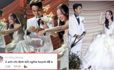 Cặp đôi Đạt G và Cindy Lư thực hiện nghi thức “cắt máu thề nguyện” trong đám cưới gây tranh cãi