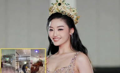 Hoa hậu Yến Nhi sửa nhà cho ba mẹ ở quê