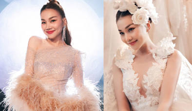 Siêu mẫu Thanh Hằng công bố ảnh mặc váy cưới trước thềm hôn lễ, nhưng chú rể không phải nhạc trưởng Trần Nhật Minh?