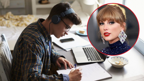 Đa số người học giỏi thường nghe nhạc Taylor Swift khi làm bài