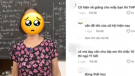 Cô giáo về hưu dạy trên TikTok, ở dưới là hàng loạt bình luận khiếm nhã: Buồn cho một bộ phận giới trẻ